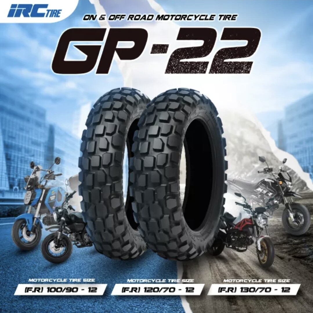 日本初の iRC バイク タイヤ GP-22 120 70-12 51L TL フロント リア 329552 HONDA GROM｜Kawasaki  Z125