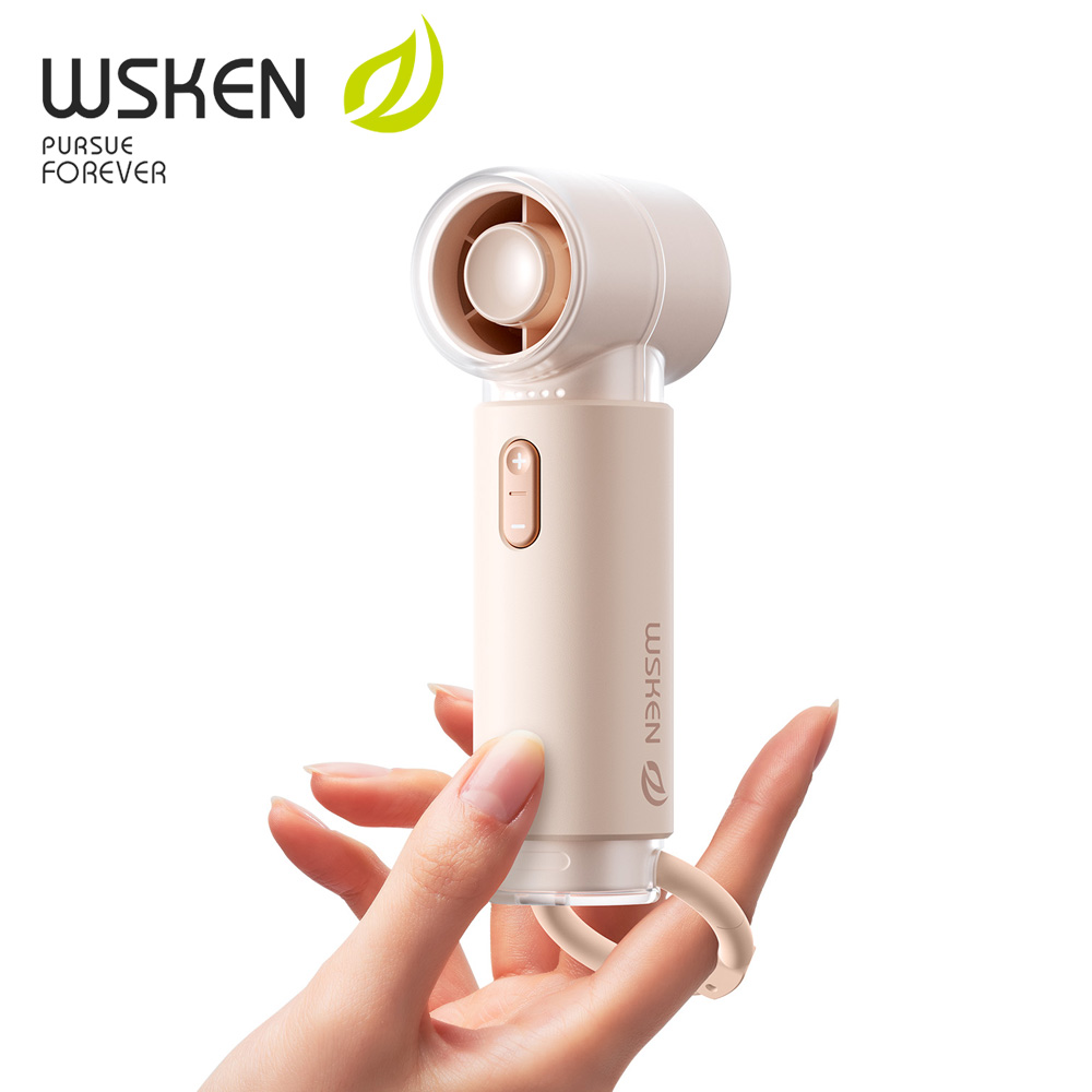 WSKEN พัดลมพกพาขนาดเล็ก ลมแรง ชาร์จ USB ได้ ความเร็วมากขึ้น กลางแจ้ง เย็นเร็ว ราคา 428 บาท*ส่งฟรี
