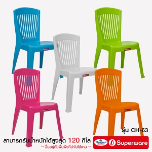 ภาพหน้าปกสินค้า[Best seller] Srithai Sare เก้าอี้พลาสติก เก้าอี้สนาม เก้าอี้พนักพิง รุ่น CH-63 ที่เกี่ยวข้อง