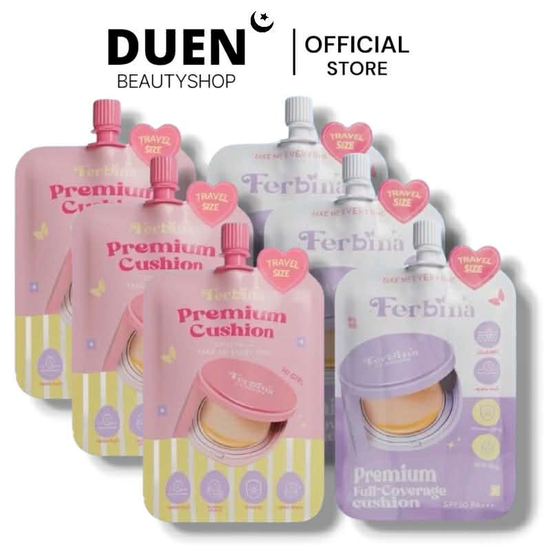 (3 Packets) Ferbina Cushion Travel Size 5g Ferbina Cushion in a Packet, Pink. ราคา 179 บาท*ส่งฟรี
