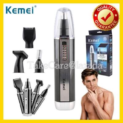 Kemei ที่โกนหนวดไฟฟ้า เครื่องโกนหนวดไฟฟ้า ที่โกนหนวด โกนหนวดไฟฟ้า เครื่องโกนหนวด ตัดแต่งขนจมูก กันจอน โกนขนหู 3 IN 1 รุ่น KM-6630