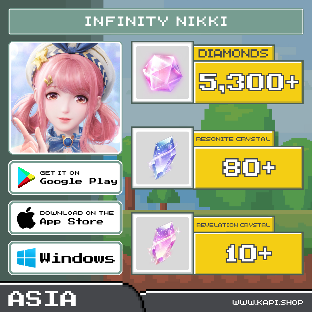 Id: Infinity Nikki (Asia) - 5,300+ Diamonds ราคา 35 บาท*ส่งฟรี