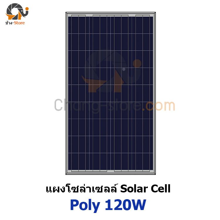 แผงโซล่าเซลล์ โพลี ขนาด 120W โซล่าเซลล์ ราคาถูก Solar Cell Polycrystaline 120W