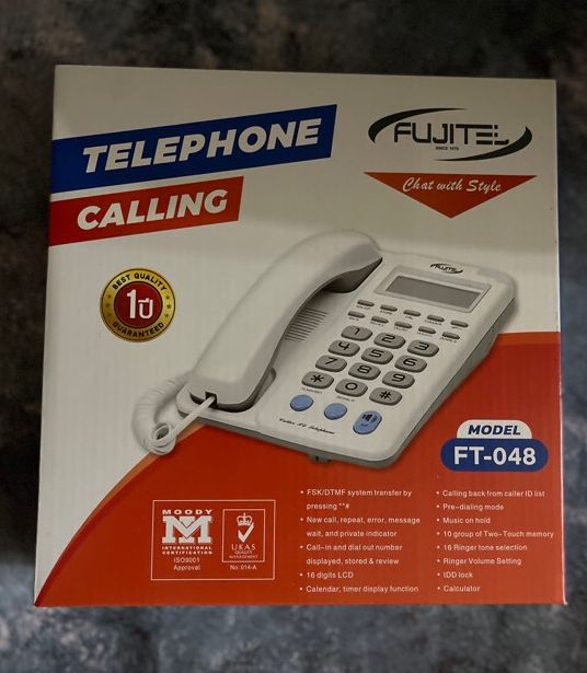Fujitel รุ่น FT-048 รุ่น FT-199 โทรศัพท์บ้าน โทรศัพท์สำนัโทรศัพท์ แบบมีจอ ล็อคได้ FUJITEL เครื่องโทรศัพท์อนาล็อกมีจอ รายละเอียดสินค้า Fujitel โทรศัพท์ ราคา 499 บาท*ส่งฟรี