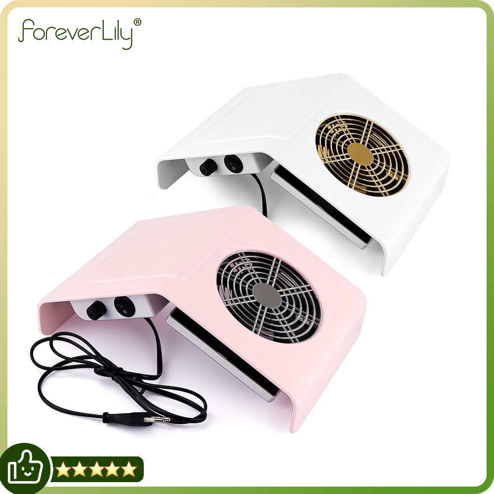Foreverlily máy hút bụi móng 40w quạt hút móng máy hút bụi móng tay máy làm móng kèm 2 túi hút bụi dụng cụ salon