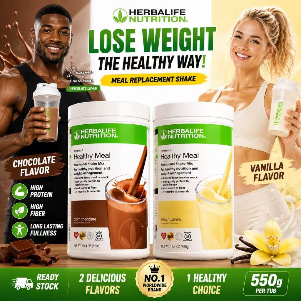 ขนมขบเคี้ยว ขนมทานเล่น บิสกิตกรุบกรอบ อาหาร ขนม และของใช้ในบ้าน Herbalife เฮอร์บาไลฟ์ เอฟ 1 เวย์โปรตีนเชค ปิดผนึก 100% ทดแทนดั้งเดิมที่มีคุณค่าทางโภชนาการ ราคา 1,095 บาท*ส่งฟรี