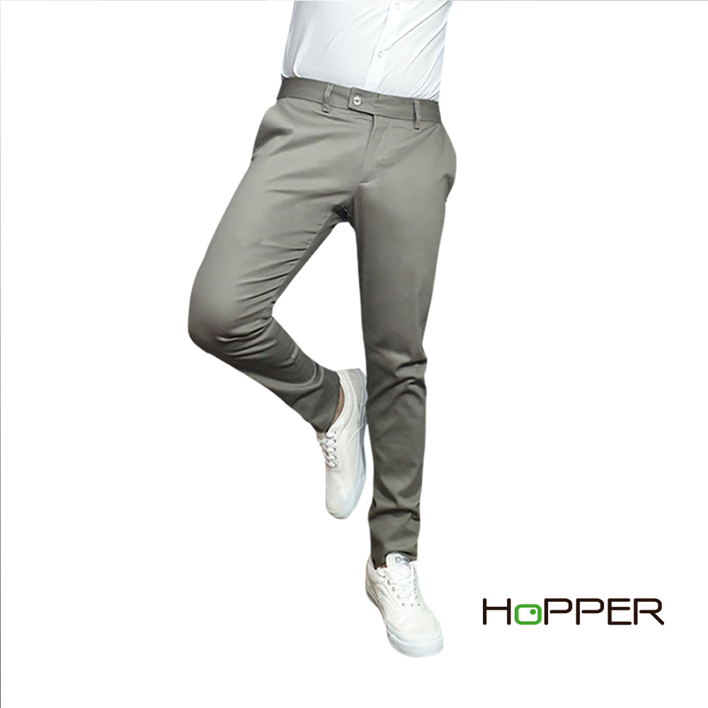 กางเกงสแลคขายาว Hopper Progress ผ้ายืดนุ่ม ทรงเข้ารูป (Skinny)