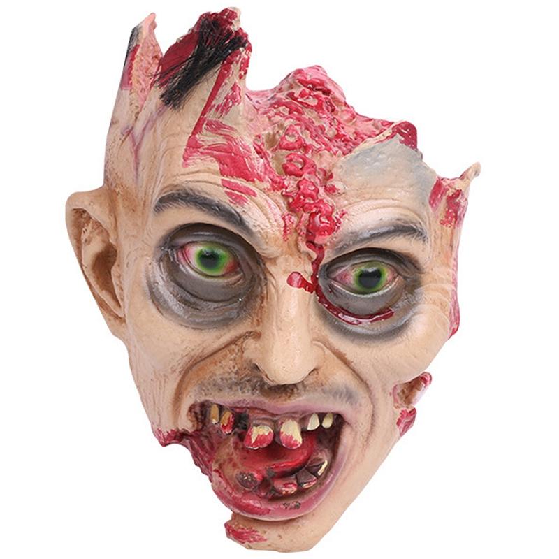 Halloween Horror Mask Festive Mask Zombie Head Scream Decoration Halloween Party Decoration