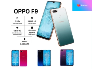 สินค้า โทรศัพท์ราคาถูก OPPO F9 6.3นิ้ว 8GB RAM+256GB ROM โทรศัพท์มือถือ จอใหญ่ มือถือ New smartphone Android8.1 phone รองรับเกม Mobile phone full HD screen สมาร์ทโฟน มือถือราคาถูก