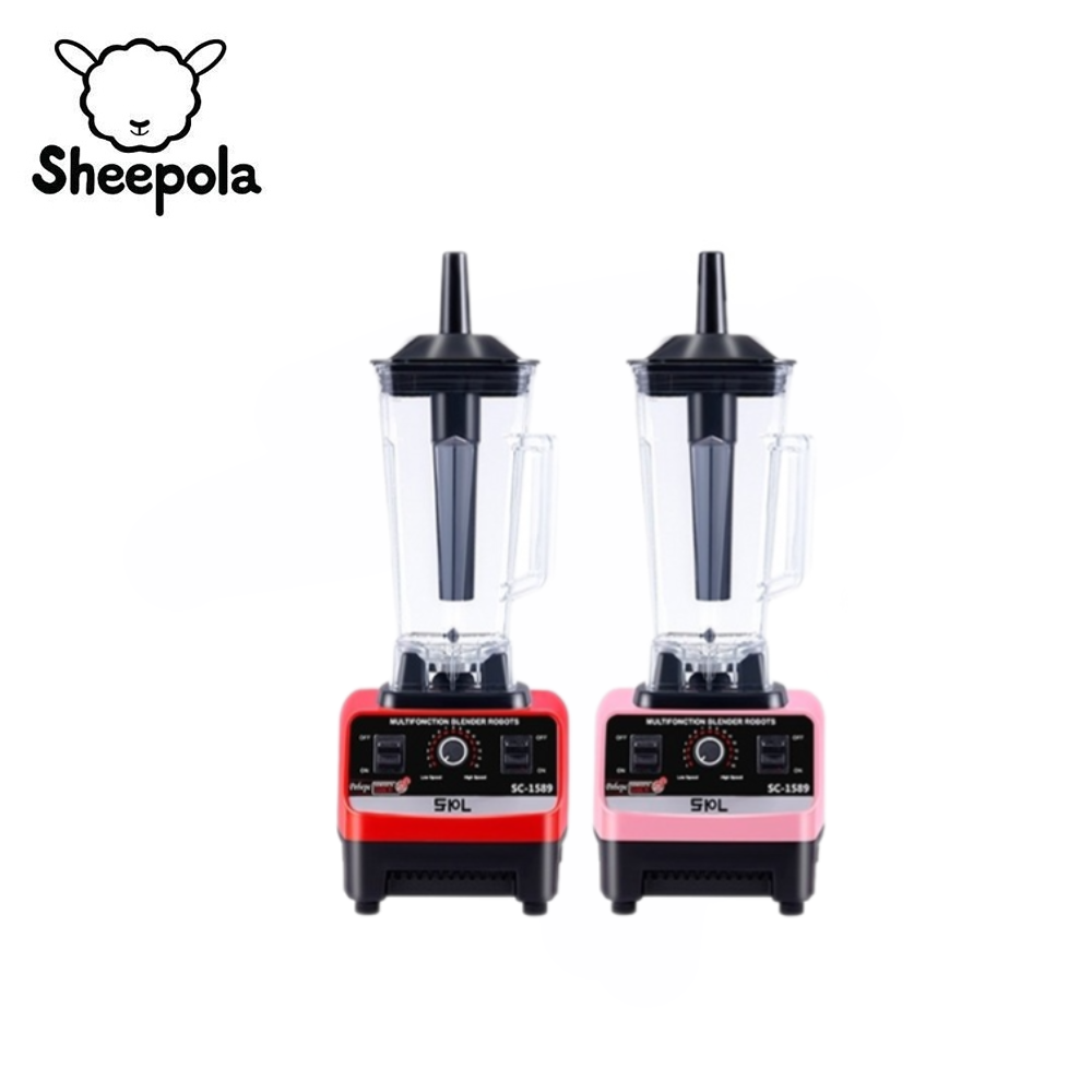 Sheepolamall ⚡️พร้อมส่ง⚡เครื่องปั่น ขนาด 2L เครื่องปั่นผลไม้ สีแดง ราคา 417 บาท*ส่งฟรี