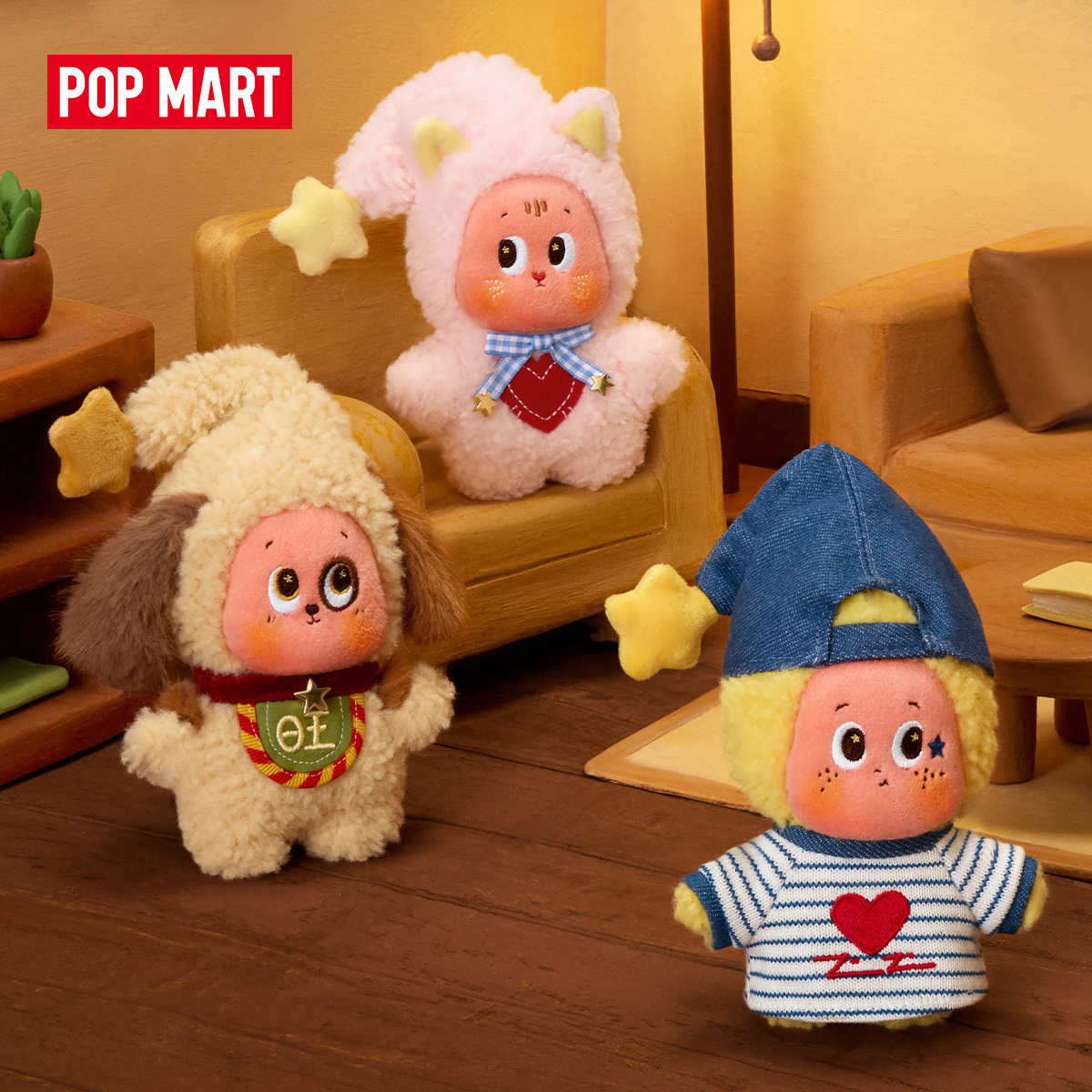POP MART Twinkle Twinkle Crush On You Series-Plush Pendent Blind Box ราคา 550 บาท*ส่งฟรี