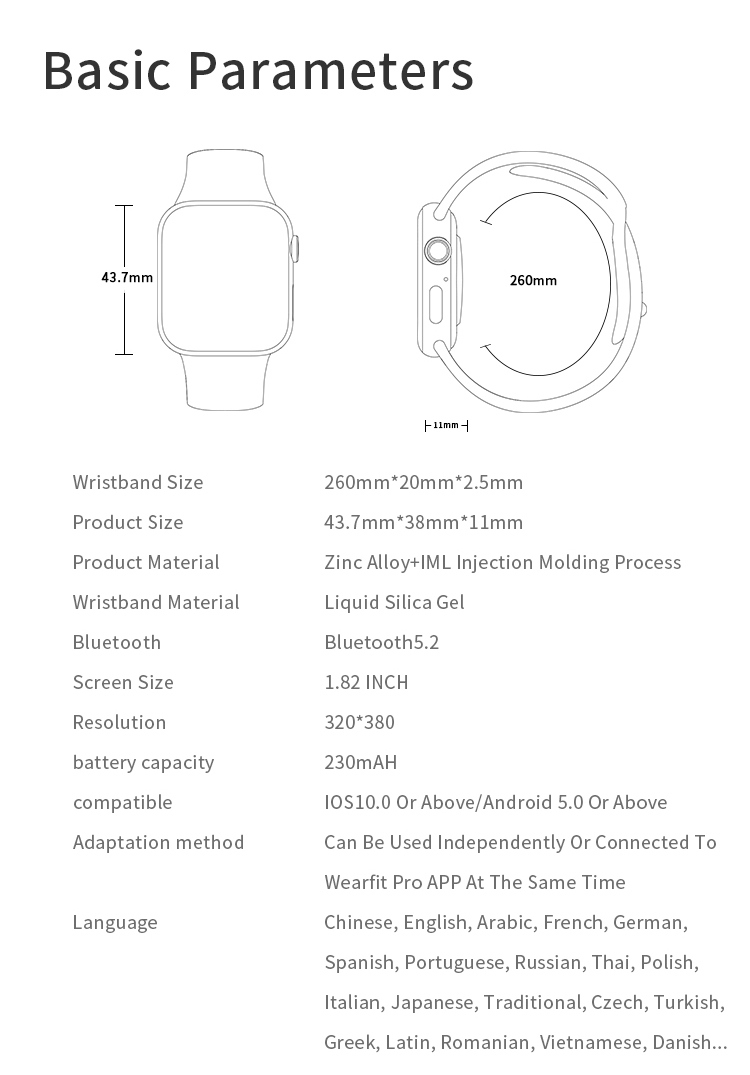 คำอธิบายเพิ่มเติมเกี่ยวกับ [มาใหม่2022] hw37 plus smartwatch จอ 44mm อัพรูปได้ หน้าจอ44mm เมนูไทย แจ้งเตือนไทย รองรับ IOS,Android
