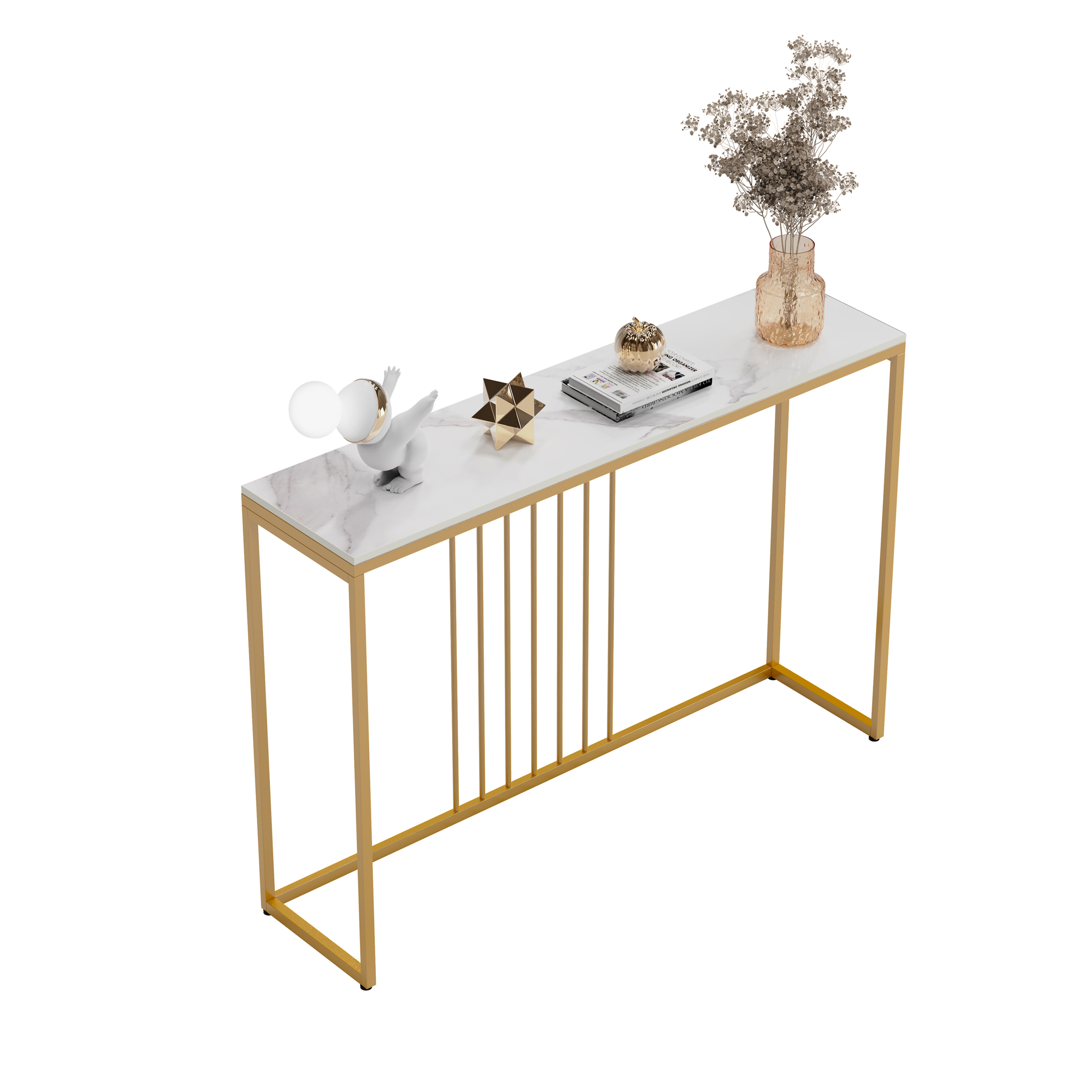 39.4 Inch โต๊ะคอนโซล Long Console Table for Foyer, Corridor Sofa Side Table โต๊ะคอนโซลสูง Metal Legs ราคา 2,500 บาท*ส่งฟรี