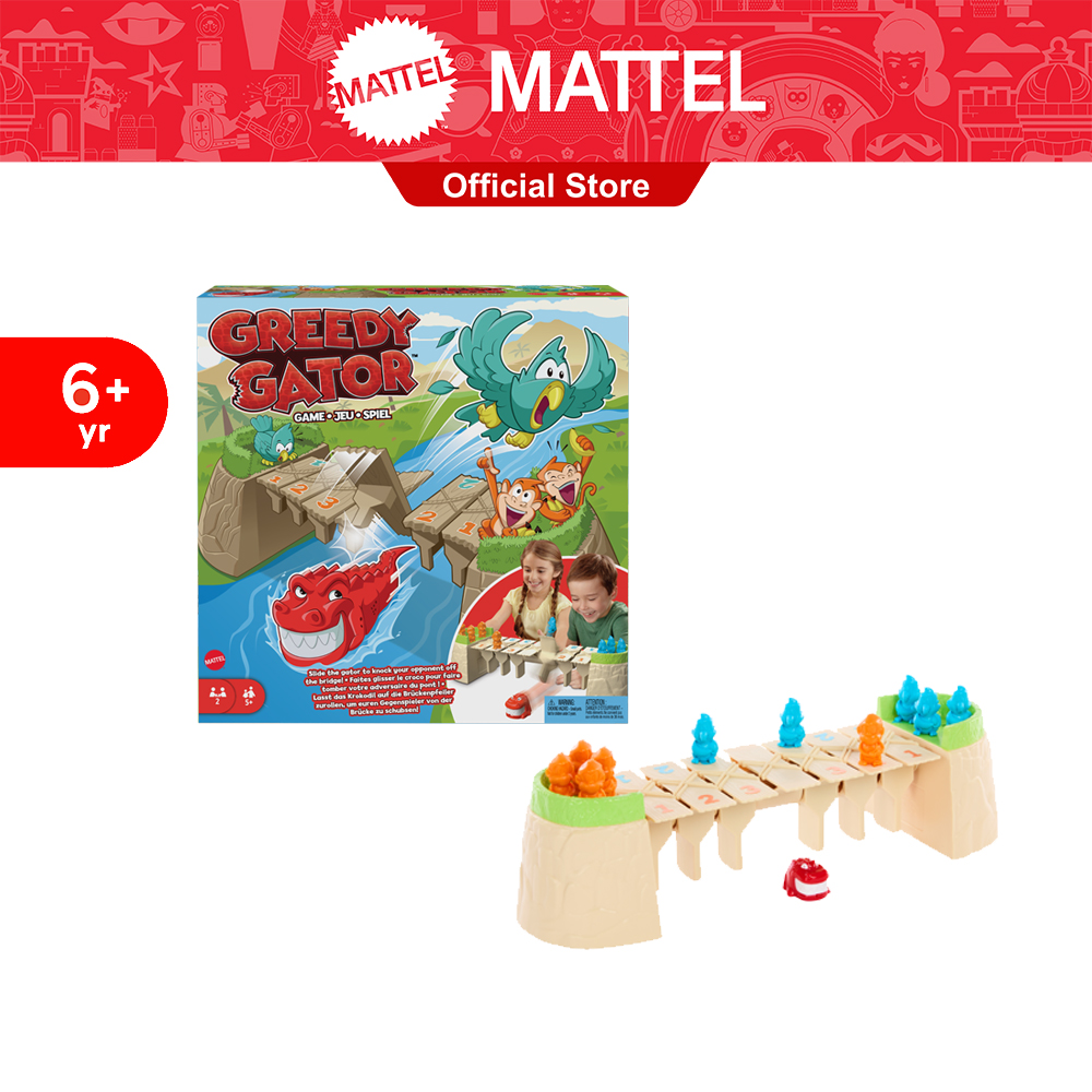 Mattel Game Greedy Gator Game เกมจระเข้สไลด์ HRC09 ราคา 1,317 บาท*ส่งฟรี