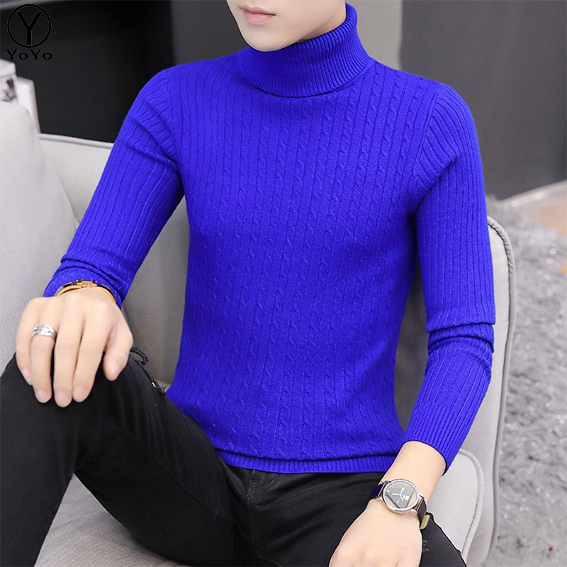 YOYO New Sweater เสื้อไหมพรมคอเต่าแขนยาว (หนา/นุ่ม/กันหนาว/อุ่นมาก) รุ่น2915