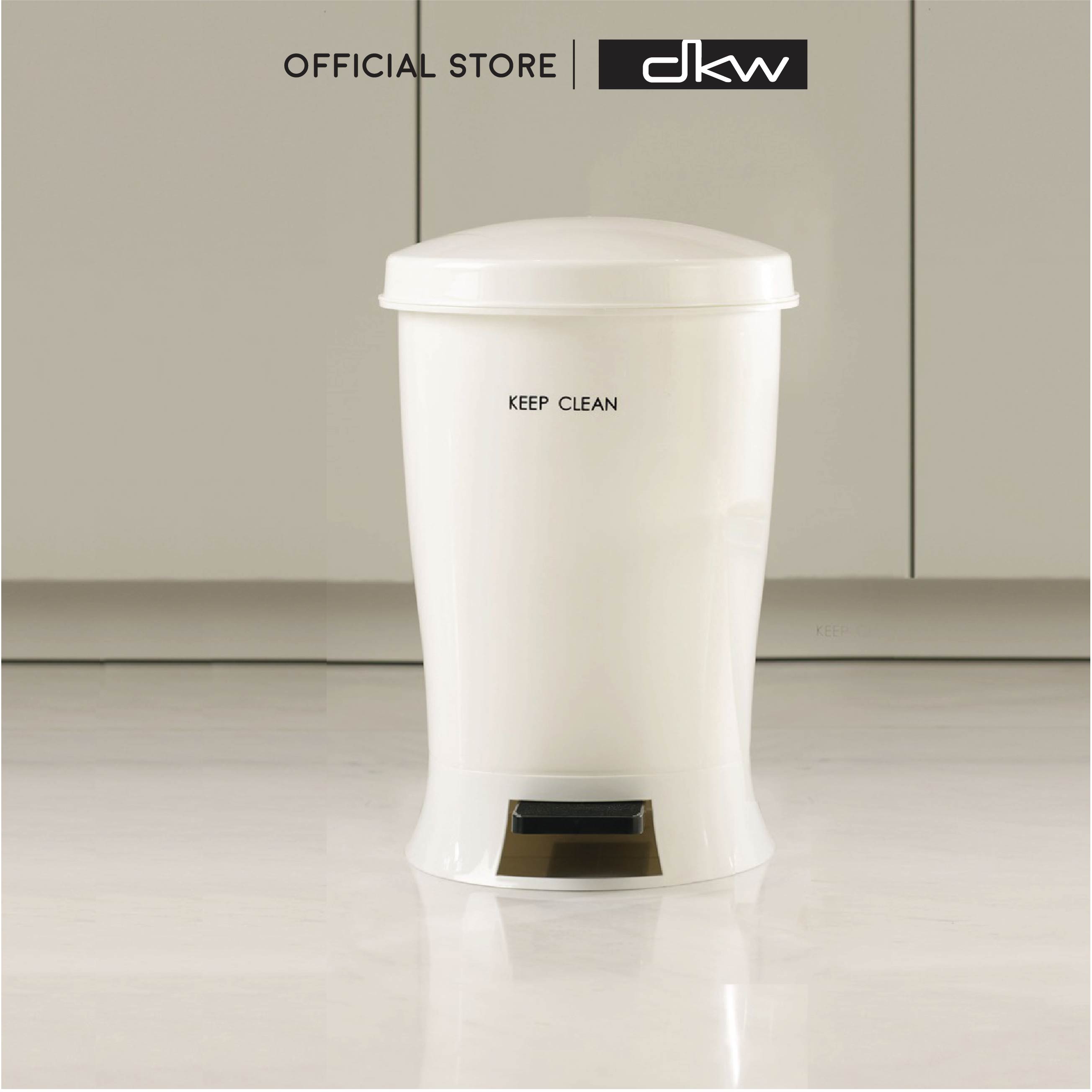 DKW HH-2520P ถังขยะขาเหยียบทรงรี Nuevo 25 ลิตร (มี 2 สี) ถังขยะอึด สวย ทน Step-open bin ราคา 599 บาท*ส่งฟรี