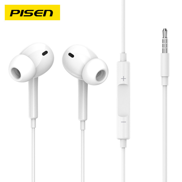 PISEN- In Ear Earphones (White) หูฟังแบบสาย AP03 ราคา 169 บาท*ส่งฟรี