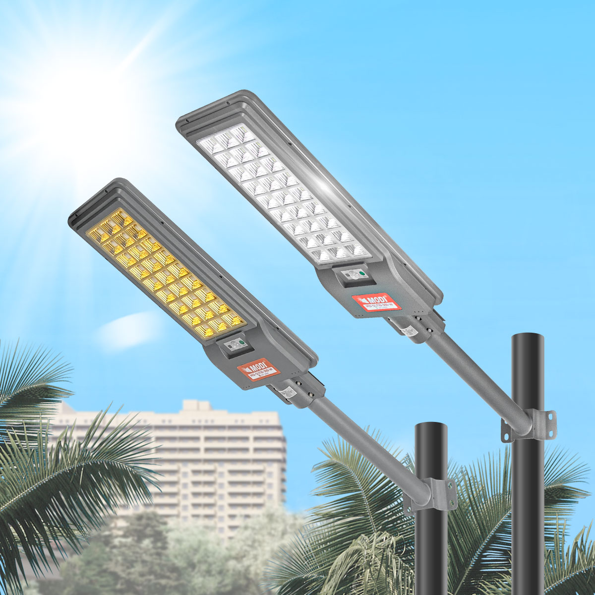 Modi Solar Cell Lights 200W/300W Outdoor Lights, Solar Cells, Solar Cell Street Lights, Solar Street Light, Genuine Solar Cell Lights Solar Cell Lamps, Street Lights, Led Solar Cell Lights ราคา 1,439 บาท*ส่งฟรี