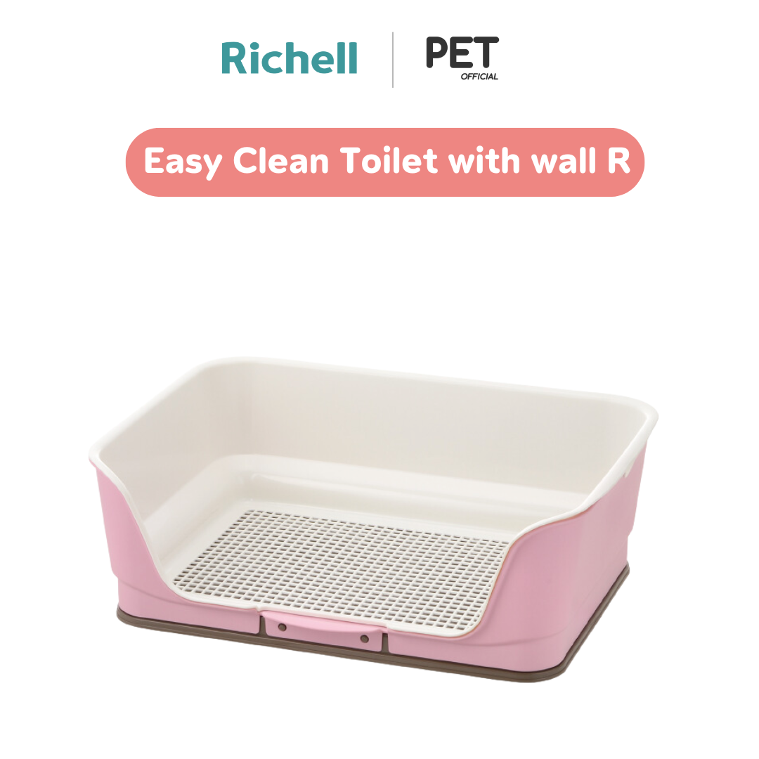 Richell Pet (ริเชล)Easy Clean Toilet with wall R ถาดรองฉี่สนุข พร้อมผนังทรงสูงสำหรับน้องหมาขนาดเล็กถึงกลาง ไม่เกิน 12 kg. คุณภาพญี่ปุ่น ถาดรองฉี่สุนัข2 ชั้น ถาดรองฉี่สัตว์เลี้ยง ถาดฉี่สุนัข ห้องน้ำสุนัข ห้องน้ำสุนัข ราคา 1,300 บาท*ส่งฟรี