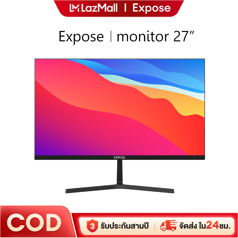 เครื่องพิมพ์ สแกนเนอร์ และอุปกรณ์หมึกพิมพ์ Expose จอคอมพิวเตอร์ 4K 144HZ เต็มจอไร้ขอบ 27 นิ้ว จอคอม monitor จอโค้ง จอคอมพิวเตอร์ 165HZ LED IPS 1MS HDMI/DP/VGA รับประกัน 3 ปี