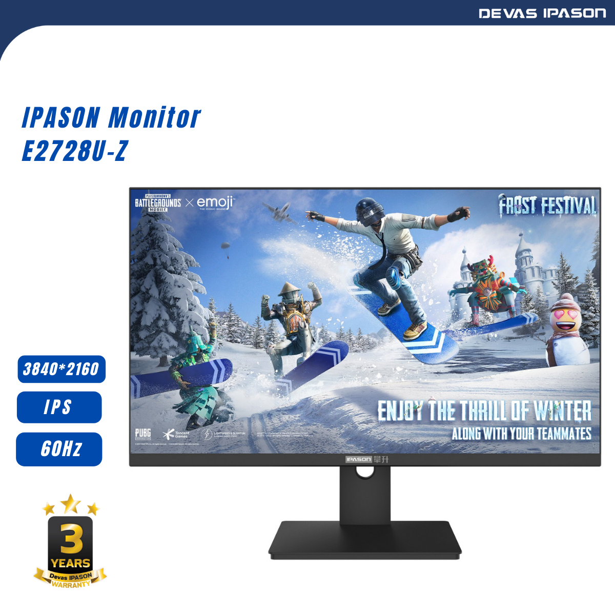 IPASON Monitor รุ่น E2728U-Z 27