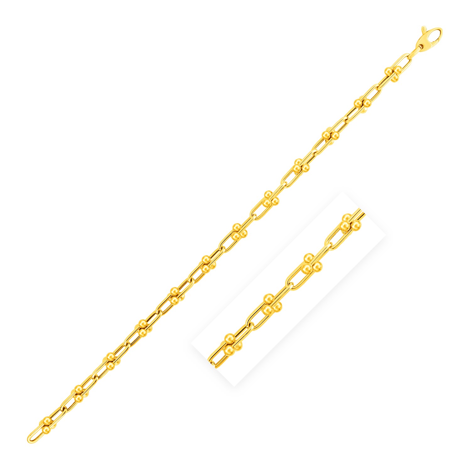 Nathalias NY 14K yellow gold 7 1/2 inch Jax chain bracelet ราคา 54,600 บาท*ส่งฟรี