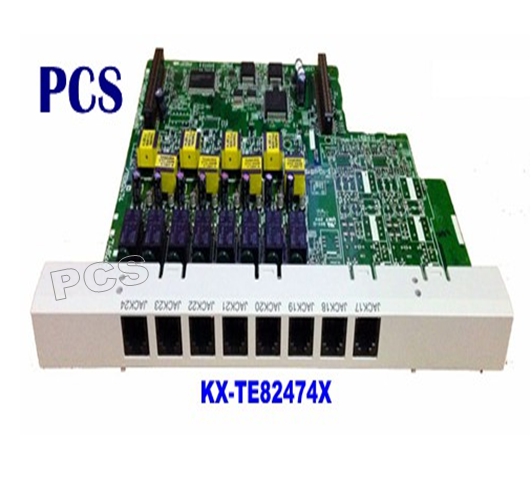 Panasonic การ์ดขยาย KX-TE82474X แผงวงจรขยาย 8 สายใน สำหรับเพิ่มจำนวนสายใน ตู้สาขา Panasonic KX-TES824BX หรือ TEM824BX ราคา 7,500 บาท*ส่งฟรี