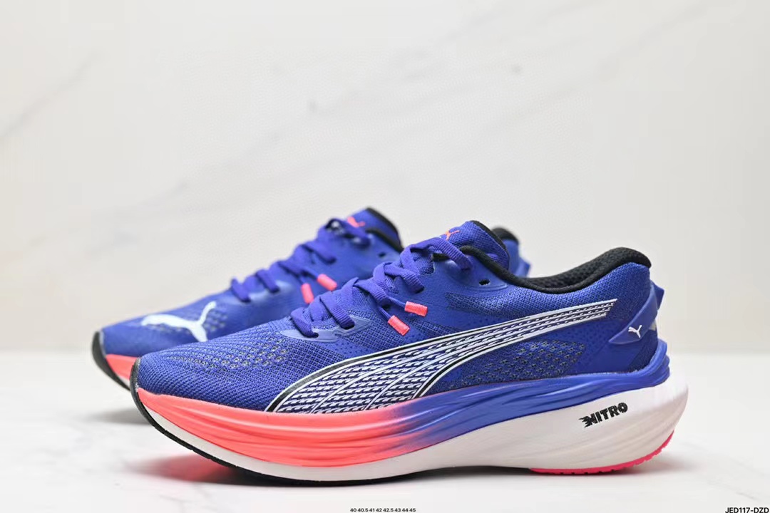 PUMA Deviate NTRO 3สีน้ำเงินใส่สบายกันลื่นสวมสบายรองเท้าวิ่งลำลองผู้ชายตัดต่ำไซส์40-45 (พร้อมกล่องรองเท้า) ราคา 2,466 บาท*ส่งฟรี