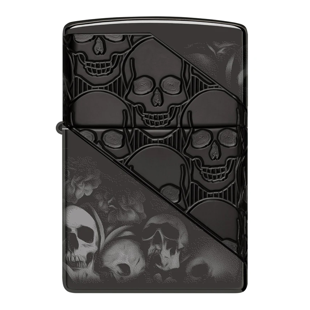 46751 Zippo Armor® Skull Collage ของแท้ (Empty Zippo Lighter without Fuel ไฟแช็กเปล่าไม่มีเชื้อเพลิง) ราคา 3,530 บาท*ส่งฟรี