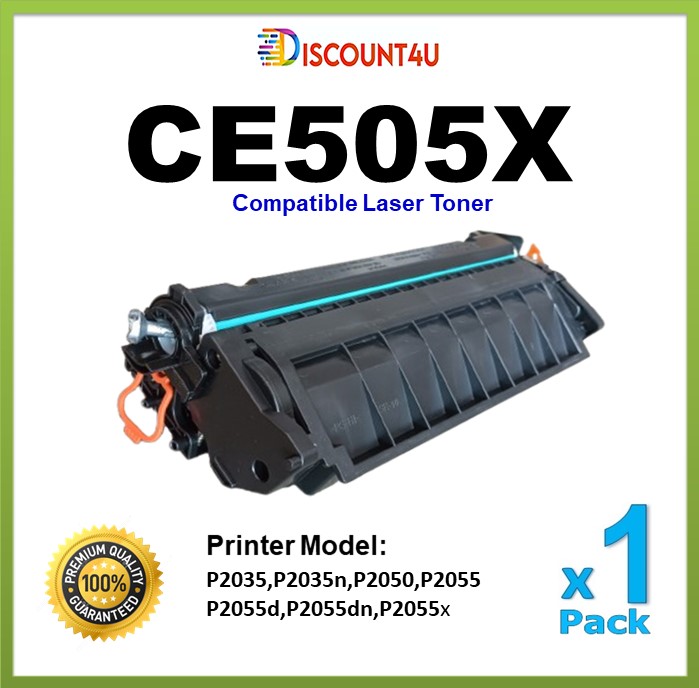 ตลับหมึกเลเซอร์ Toner CE505X For HP Printer P2035,P2035n,P2050,P2055,P2055d,P2055dn,P2055x ราคา 235 บาท*ส่งฟรี