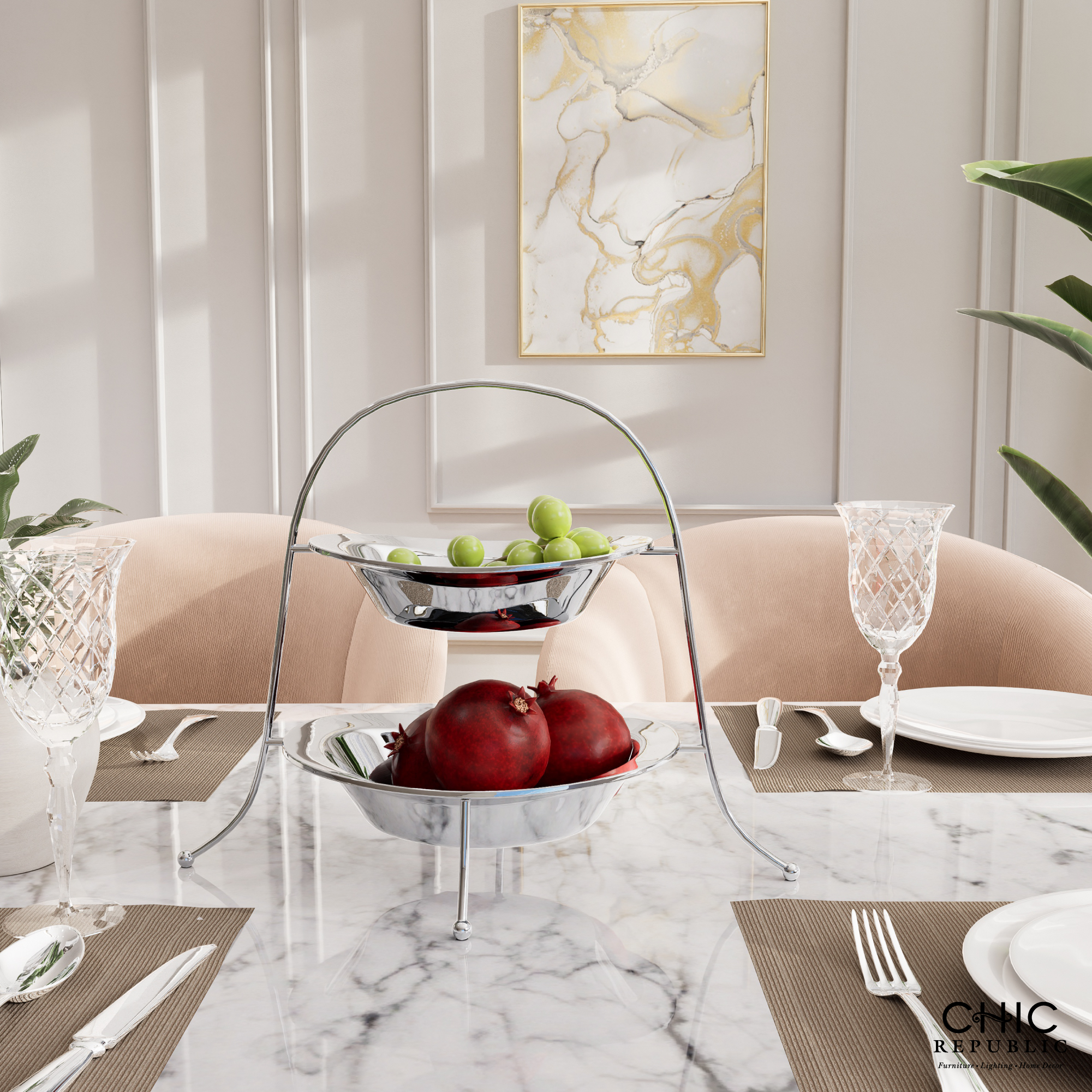 Chic Republic ชามเสิร์ฟ 2 ชั้น รุ่น ARLO ราคา 1,435 บาท*ส่งฟรี