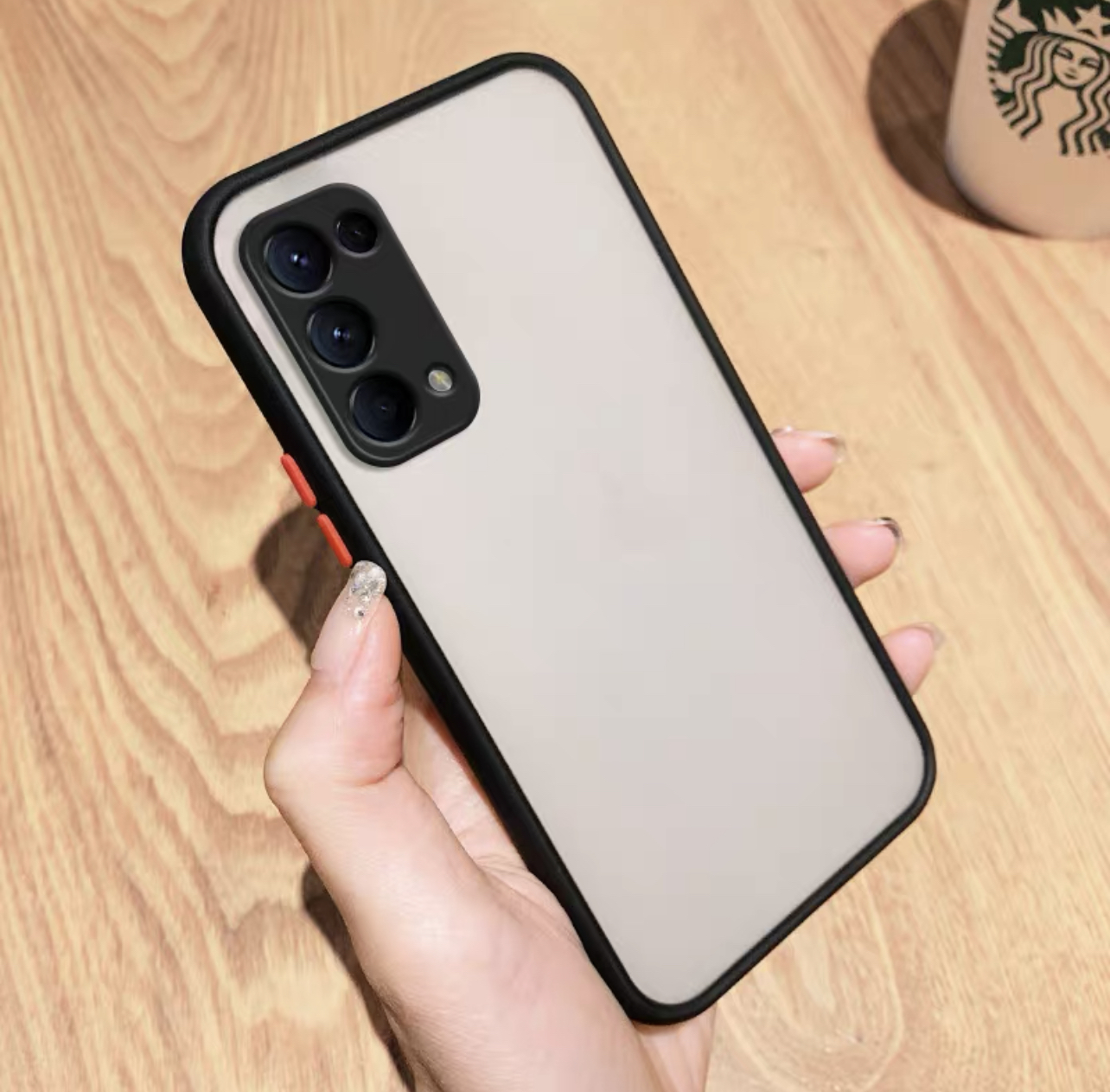 [ส่งจากไทย] Case OPPO Reno5 5G เคสโทรศัพท์ ออฟโป้ เคสกันกระแทก ปุ่มสีผิวด้าน กันรอยกล้อง ขอบนิ่มหลังแข็ง เคส Oppo Reno5