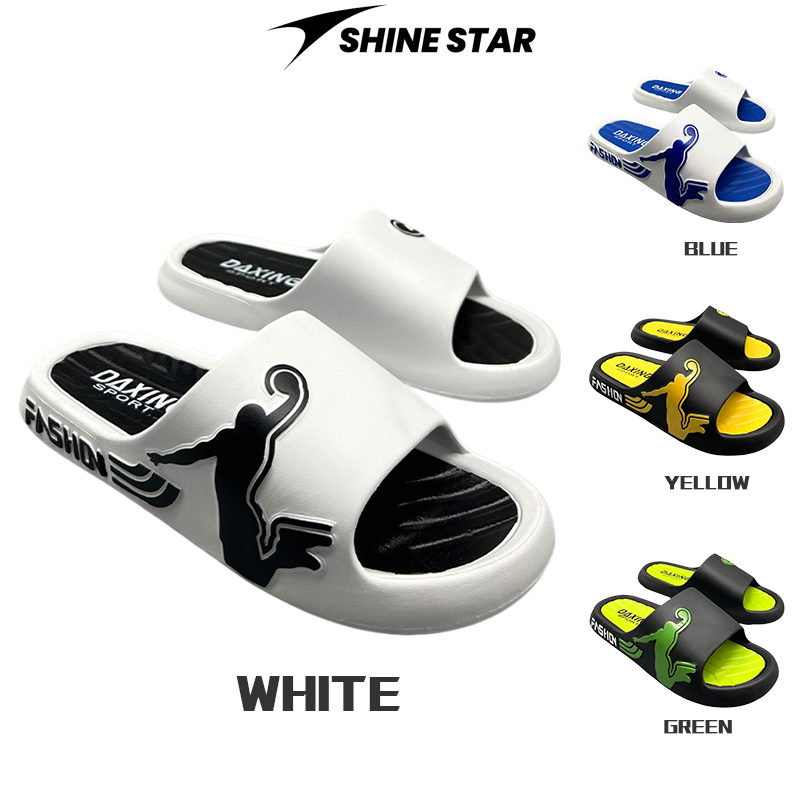 Slippers For Mens Summer slippers indoor bathroom bath non-slip beach slippers men and women slippers Waterproof non-slip applicable water-splashing festival ราคา 65 บาท*ส่งฟรี