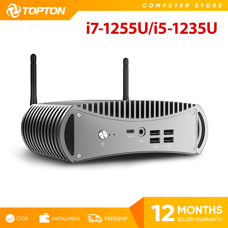12th Gen i7 1255U i5 1235U Fanless Intel Mini PC 2*2.5G LAN DDR4 USB4 Desktop PC Gamer Mini Computer WiFi6 ราคา 13,281 บาท*ส่งฟรี