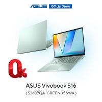 ASUS Vivobook S 16 S3607QA-GREEN055WA 16 Inch thin and light laptop 60Hz FHD+ OLED Snapdragon X X1 26 100 Processor 16GB LPDDR5X-8448 on board Qualcomm Adreno GPU 512GB M.2 NVMe PCIe 4.0 SSD Wi-Fi 6E Salvia Green