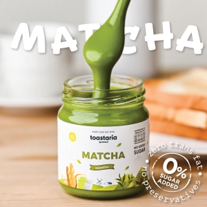 สินค้า Toastaria Matcha Milk Spread ไม่เติมน้ำตาล สเปรดชาเขียวสำหรับทาขนมปัง แยมทาขนมปัง ขนาด 200g