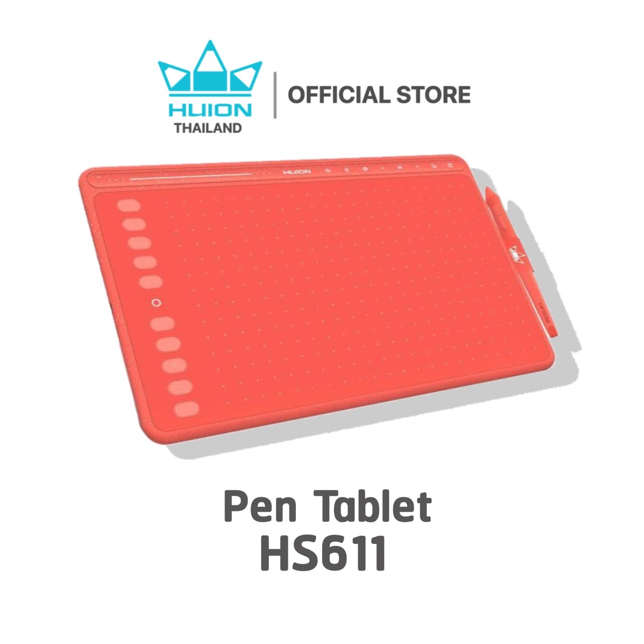 Huion HS611 Creative Pen Tablet , mouse pen with drawing monitor (new model-Warranty Thai 2 years-with services center) ราคา 3,400 บาท*ส่งฟรี