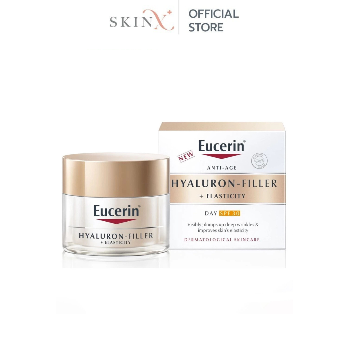 Eucerin Hyaluron-Filler + Elasticity Thiamidol Day Cream Spf30 50 ml Eucerin Hyaluron Day Cream Reduces the Appearance of Wrinkles and Lifts and Firms the Skin. ราคา 3,018 บาท*ส่งฟรี