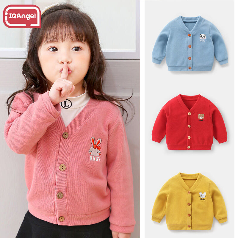 Spring and autumn new baby girl coat cute embroidered sleeveless vest  children's clothing