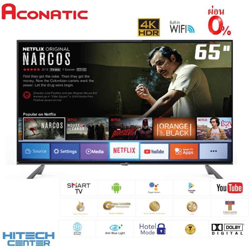 Aconatic Smart TV 65'' รุ่น 65US534AN
