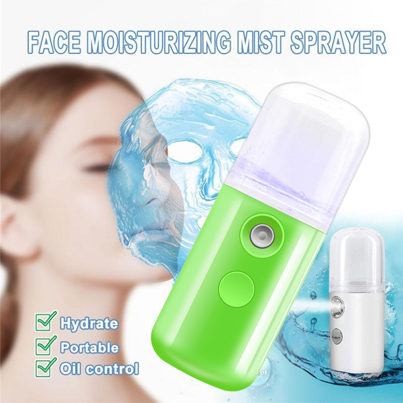 Nano Mist Spray Face Humidifier เครื่องนึ่งบำรุงผิวหน้าแบบชาร์จไฟได้