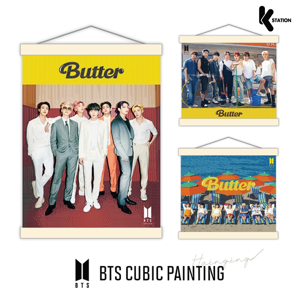 BTS CUBIC PAINTING_Hanging Butter Ver.Group ราคา 1,399 บาท*ส่งฟรี