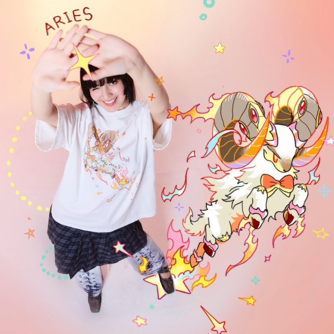 [Tohns] Aries Oversized T-shirt เสื้อยืดโอเวอร์ไซส์ลาย ราศีเมษ (Aries) ดีไซน์โดดเด่นด้วยลายพิมพ์แกะเพลิงสุดเท่ ที่สะท้อนถึงความเป็นผู้นำ ความกล้าหาญ และความมั่นใจในตัวเอง ราคา 1,650 บาท*ส่งฟรี