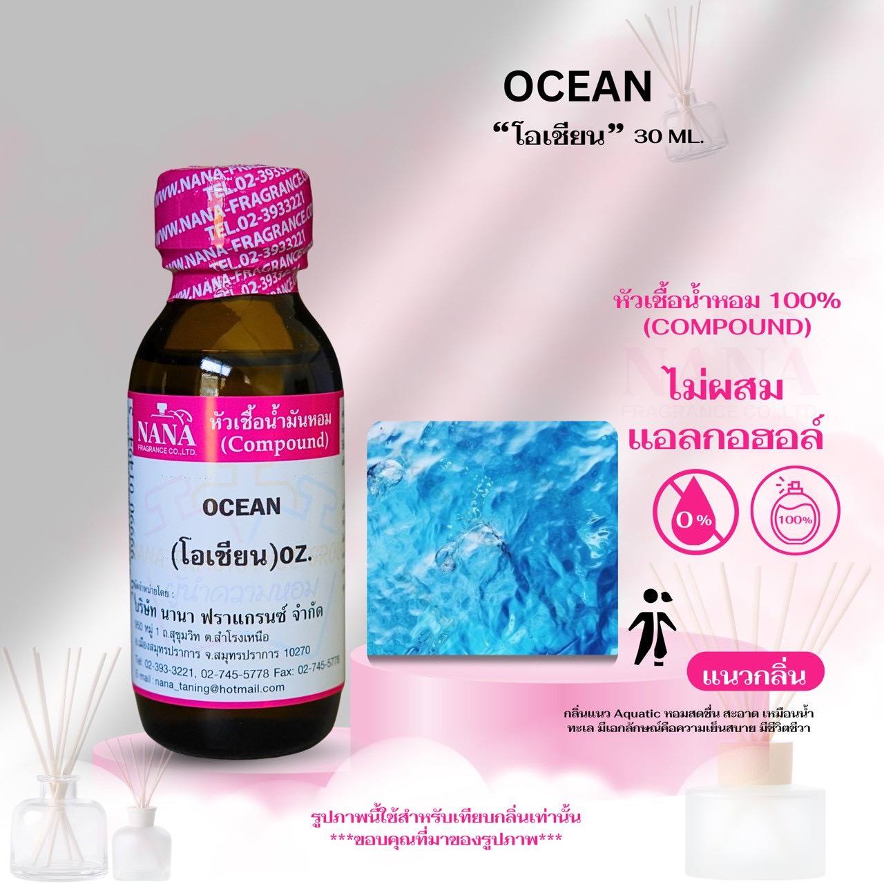 100% Perfume Essence, Ocean Scent (Ocean) ราคา 909 บาท*ส่งฟรี