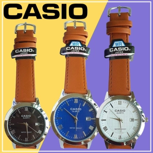 สินค้า นาฬิกาผู้ชาย casio นาฬิกากันน้ำ สายนาฬิกา casio นาฬิกาสายหนัง นาฬิกาคาcasioแท้