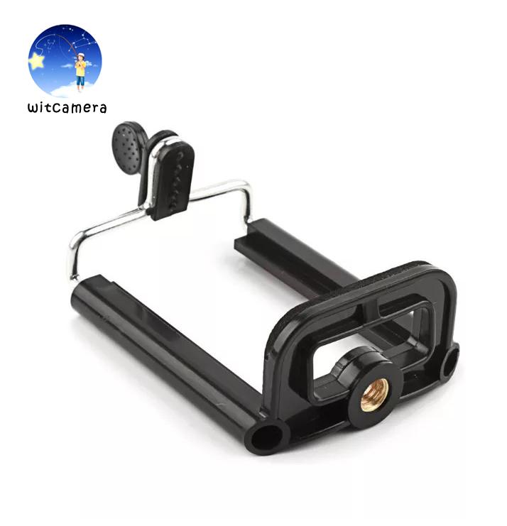 Camera Stand Mount Holder Clip Bracket Monopod Tripod Adapter for Cell Phone (Black) ขาตั้งกล้องขายึดที่ยึดคลิปอะแดปเตอร์ขาตั้งกล้อง Monopod สำหรับโทรศัพท์มือถือ (สีดำ)