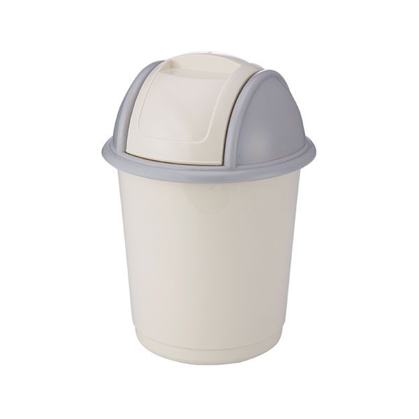 INDEX LIVING MALL ถังขยะผลัก รุ่นโมบิ ขนาด 2 ลิตร - สีครีม/เทา ราคา 29 บาท*ส่งฟรี