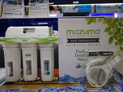 MAZUMA เครื่องกรองน้ำดื่ม 4 ขั้นตอน รุ่น AQ-30PC น้ำสะอาดสามารถดื่มได้ทันที รับประกันสินค้า 1ปี