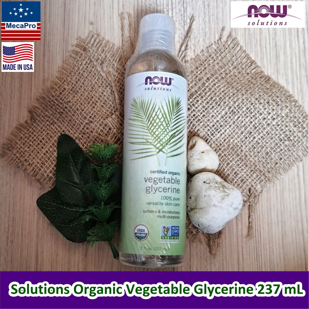 Now Foods® Solutions USDA Organic Vegetable Glycerine 237 mL กลีเซอรีน ออร์แกนิก Glycerin ราคา 995 บาท*ส่งฟรี