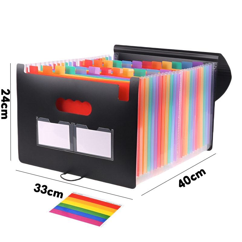 ของขวัญ กระเป๋าขยายไฟล์โฟลเดอร์ 12 ช่อง แฟ้มกล่องอเนกประสงค์ A4 มีหลายแบบ จัดเก็บเอกสาร อุปกรณ์สำนักงาน Document bag A4 folder